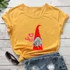 Nueva Camiseta Linda de Gnomo para el Día de San Valentín para Sitios Web Independientes, Camiseta de Cuello Redondo de Comercio Exterior para Exportación Europea y Americana