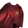 Camiseta de manga corta para hombre 2026, corte holgado, talla grande, cuello redondo, estampado de moda, versátil, camiseta de algodón pesado, manga corta, moderna