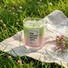 Vela de Gel con Forma de Taza de Matcha Creativa de Verano Transfronteriza Fiesta Decoración del Hogar Velas Aromáticas Velas de Ambiente Venta al Por Mayor