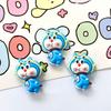 Novos Acessórios Fofos de Resina Doraemon DIY Cola Creme Adesivo de Geladeira Grampo de Cabelo Capinha de Celular Sapatos com Furos