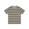 Camisa Polo de Rayas Estilo Retro Nanxia con Cuello y Manga Corta para Hombre, Marca Trendy de Verano Ins Holgada Versátil Camiseta con Bloques de Color