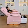 Silla de Masaje de Pies y Manicura Eléctrica Masaje de Pies Surf con Portavasos Luz Ambiental LED Silla de Spa para Club Silla de Masaje de Pies y Manicura