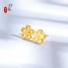 Pendientes románticos con escamas de dragón y flor de cerezo, joyería de oro arena, pendientes exquisitos de diseñador de nicho de alto sentido, joyería femenina