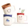 Vaso para Enjuague Bucal, Vaso de Cepillo de Dientes de Pareja de Aspecto Elegante, Vaso para Lavarse las Manos para Niños, Caja de Almacenamiento para Pasta de Dientes y Cepillo de Dientes, Vaso de Cepillo de Dientes de Lujo para el Hogar