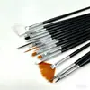 Conjunto de canetas para nail art transfronteiriço, conjunto completo de 15 peças de canetas de pintura e canetas liner, ferramentas especiais para iniciantes e salões de unhas DIY, atacado