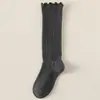Calcetines de Red con Volantes y Encaje Estilo Coreano Ins Tendencia Jk Calcetines de Malla Hueca para Pantorrilla Calcetines Largos de Tubo Estilo Ballet Holgados
