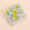 Cuentas de Vidrio Arroz de 4 mm, Cuentas Redondas de Color Sólido Recubiertas de Aceite, Pulseras, Collares, Accesorios, Cuentas para Joyería Hechos a Mano con Cuentas para DIY