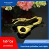 Chaveiro de latão produtos de cobre Gancho de dragão Abridor de cobre Pequeno presente Gancho de pano da sorte Fivela decorativa polida Gancho de torneira diy