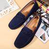 Zapatos de Hombre Daifa Primavera Zapatos de Frijol Zapatos para Conducir de Caña Baja Calzado Fácil de Poner Antivelvet Cuero Planos Casuales Zapatos de Cuero sin Cordones