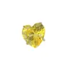 Aretes de aleación de titanio G23 con zirconita de corazón, cabeza F-136, zirconita de corazón de melocotón Super Brillante, accesorios para piercing de labio, aptos para rosca interna