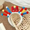 Diadema Creativa Linda de Año Nuevo con Palo Retorcido Diadema de Danza del León Pasador de Año Nuevo para Niños Diadema para Actividad de Nochevieja para Niñas