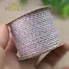 Cuerda de mano tejida con hilo de algodón con adición de oro de 1.8 mm, cuerda para jugar Wen, no elástica, resistente al desgaste, cuerda DIY, borla de bodhi, punta