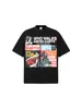 Stewell Estilo Callejero Americano Estampado Digital Personalizado Unisex Manga Corta Algodón Pesado Marca de Moda Cuello Pequeño Manga Corta