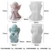 Jiahui Mei Velas Aromáticas Anjo Pequeno Molde de Silicone Decorativo de Natal Velas DIY Molde para Enfeite de Gesso