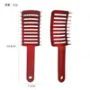 Pente Macaron grande curvo pente massageador de couro cabeludo pente fofo masculino pente modelador para cabelo cacheado pente de nove costelas em arco atacado