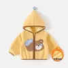 Abrigo para Niña Estilo Otoño 2026 Nueva Moda con Capucha Mangas Largas Ropa Cálida de Otoño/Invierno para Niños 6180