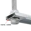 Componente de suporte de canaleta de fibra óptica, peça de fixação lateral para slot de fibra óptica, rack de ponte de fibra óptica para gabinete, suporte de camada dupla em liga de alumínio