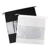 Bolsa de Armazenamento Bolsa Não Tecida Spunlace CPP Transparente com Cordão Bolso Embalagem de Brinquedo Bolsa de Presente com Logotipo Impresso