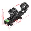 Soporte de nivel para diámetro de tubería de 25,4/30 mm, extensión trasera de una pieza para diámetro de tubería de 30 mm, clip de puntería integrado