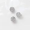 Acessórios para Joias Artesanais DIY Brincos de Zircônia Embutida Enrolados Banhados a Cobre Platina Verdadeira Brincos Brincos Material