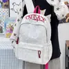 Mochila Casual Simple Nueva de Verano 2026 para Estudiantes, Alto Valor Estético, Gran Capacidad, Bolso Escolar Bordado con Letras