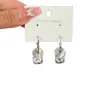 Elegantes y Sofisticados Pendientes de Tachuela Redondos de Azúcar de Diamante Brillante para Mujer, Pendientes Versátiles Sencillos y Elegantes de Moda para Viajeros