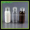 Equipo de Pesca Botella Pequeña de Medicina 30ml Tapa de Aluminio Botella PET Embotellado de Prueba de Champú 30ml Rocío Puro Botella de Muestra Pequeña Botella para Cebo