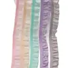 Renda Franzida Elástica Colorida em Estoque1,5Cm com Alta Elasticidade Colorida Acessórios para Vestuário Fornecidos Diretamente da Fábrica