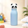 Copo térmico com cabeça de animal e tampa de silicone, copo térmico de aço inoxidável, copo de água portátil criativo para esportes ao ar livre para estudantes e crianças