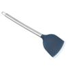 Venta al por mayor de fábrica mango de acero inoxidable silicona espátula para saltear espátula para saltear sartén antiadherente utensilios de cocina