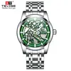 Europa y Estados Unidos Nuevo Tweet Moda Suelo Aire Mecánico Reloj Automático Negocios Marca Reloj Lujo Ligero