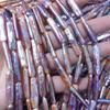 Palillo Colorido Largo Perlas Plateadas Perla Barroca de Agua Dulce Perla Alienígena Colgante de Collar DIY Joyería
