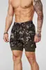 Pantalones Deportivos de Cuarto de Longitud Estilo Americano Youngla Shorts de Doble Capa 2 en 1 Fitness Pantalones Deportivos Elásticos para Jogging al Aire Libre y Entrenamiento