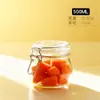 Potes de Vidro para Armazenamento com Tampa de Encaixe em Estoque, Potes Redondos Selados para Uso Doméstico, Adequados para Armazenar Vinho, Chá, Frutas Secas e Alimentos