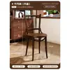 Mesas y sillas de cafetería estilo americano, mesas cuadradas pequeñas de madera maciza de restaurante occidental estilo vintage, sillas para tienda de postres y panadería para uso comercial