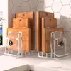 Nuevo estante para tapas de ollas, estante de almacenamiento para cocina, estante para tablas de cortar, escurridor y organizador de almacenamiento
