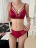 Conjunto de Sutiã Sexy Estampa de Leopardo Puro Desejo Tamanho Grande Íntimos Suporte Superior com Aro de Aço Macio para Coleta de Seios Secundários Anti-Queda Fino Revelador de Seios