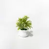 Nueva planta artificial de hierba de peonía de 5 piezas en maceta para decoración de mesa de hotel, maceta mini para fotografía y arreglo