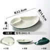 Prato de Louça de Melamina Xiangyuanmei Prato Criativo Espessado com Compartimento para Lanches Prato para Pratos Frios de Restaurante Hotel Prato para Pratos Frios Prato para Sashimi