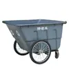 Cubierta Sanitaria para Camión de Basura, Carrito Empujador Comercial Tipo Tirar, Caja de Transferencia Grande con Cuatro Ruedas para Limpieza Exterior y Gestión de Propiedades