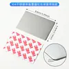 Cartões de visita de metal em branco para impressão por transferência de calor, transfronteiriços, em estoque, impressão em um lado, cartões em branco para sublimação, cartas para jogos de tabuleiro