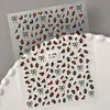 Pegatinas para Uñas con Lazo Estampado de Leopardo Transfronterizas 3D Adhesivas Chica Popular Estampado de Leopardo Lazo Pegatinas para Uñas DIY Estilo Ca