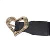 Estilo coreano mulheres casual cinto largo alongamento elástico amor metal pino fivela cintura larga selo feminino casaco decorativo cinto largo