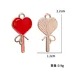 Série Dia dos Namorados Gotejamento de Óleo Coração Vermelho e Rosa Acessórios para Joias DIY Brincos Pulseiras Pingentes Liga Metálica Materiais Decorativos