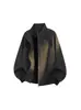 Chaqueta de Vuelo Patchwork Desconstruida de Marca de Moda Estilo Americano para Hombre, Nuevo Estilo Primavera, Fresca y Holgada Casual Versátil Chaqueta de Trabajo