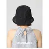 2026 Nuevo Estilo Sombrero de Pescador Delgado Trenzado Hueco para Mujer con Circunferencia de Cabeza Grande, Sombrero de Sol Versátil para Protección Solar, Sombrero de Cubo