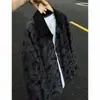 Nova Camisa de Manga Longa Tie-dye de Veludo de Processo Duplo Outono Masculina CY26406 Especial P35