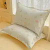 Fundas de almohada de algodón puro, un par, 48X74 Funda de almohada individual, 100% algodón, Adecuadas para todas las estaciones, Funda interior para cojín del hogar, Pieza individual 2