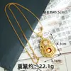 Nova Corrente para Suéter Estilo Chinês Dourado Areia Vietnamita Estilo Palácio Fulu Cabacinho Cravejado com Diamantes Corrente para Suéter Feminino Joia Simples Retrô Atacado
