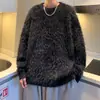 Suéter para hombre, otoño e invierno, nuevo, japonés, retro, de punto de alta calidad, suelto, informal, estilo perezoso, suave y ceroso.